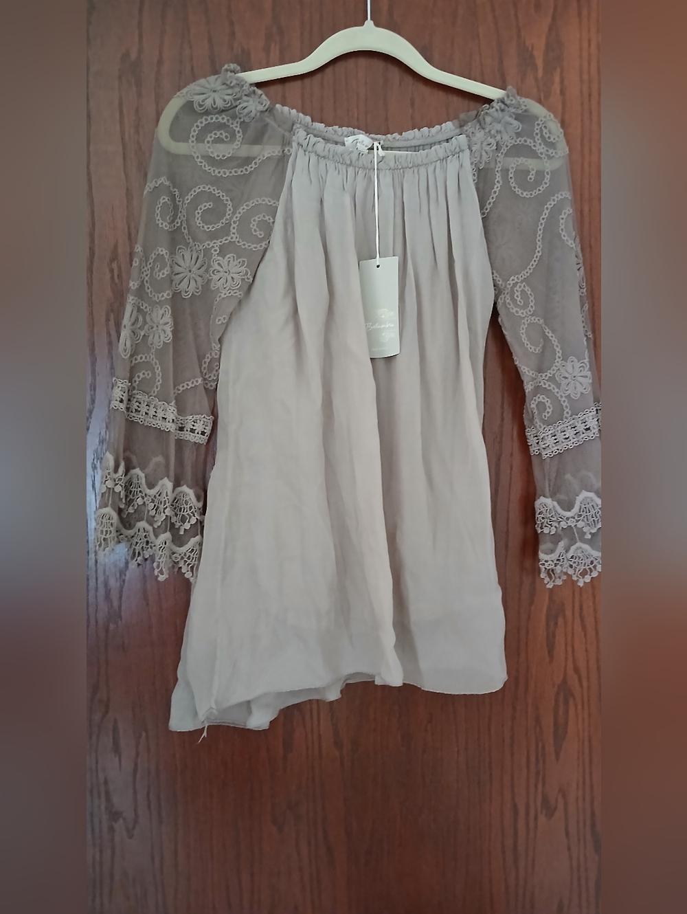 Silk Off Shoulder Blouse Lined